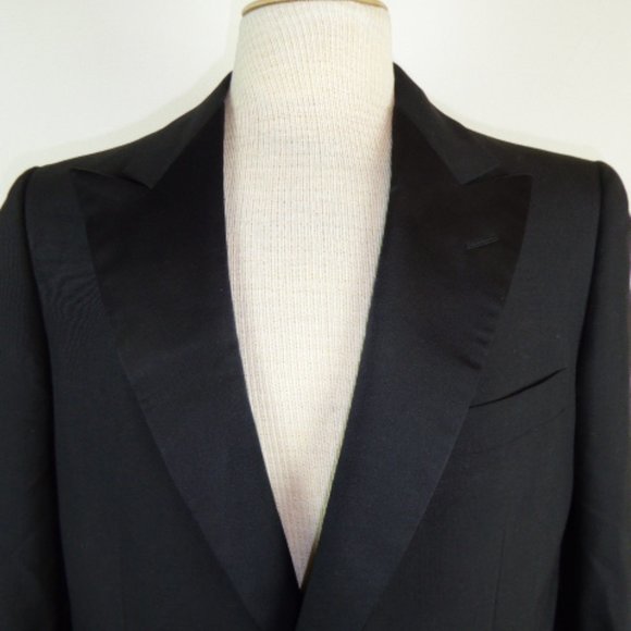 VINTAGE CONNAUGHT BLACK TUXEDO jacket Carroll Co - Picture 3 of 6